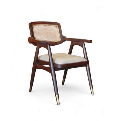 Tesa Wooden Cane Chair