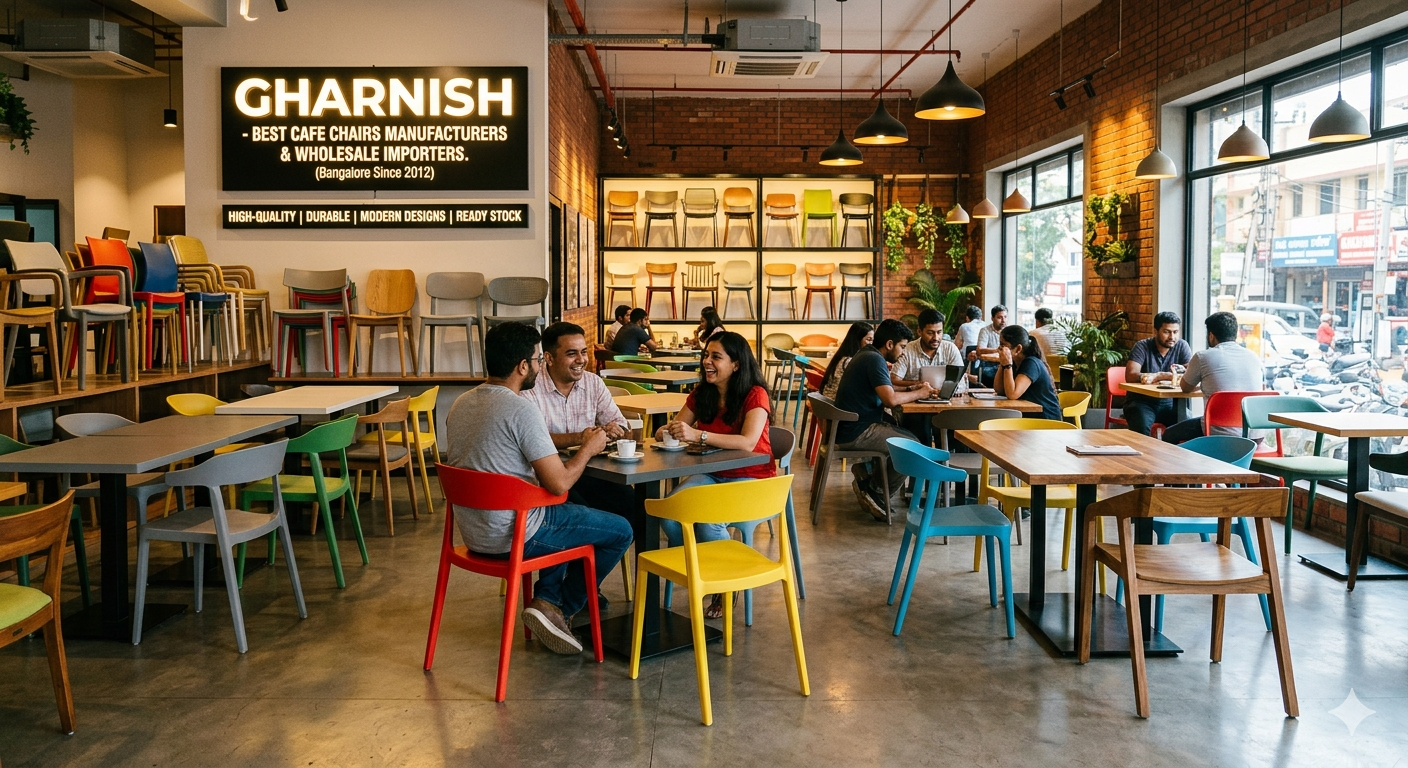 Gharnish: Recognized Among the Best Café Chairs Manufacturers & Wholesale Importers in Bangalore