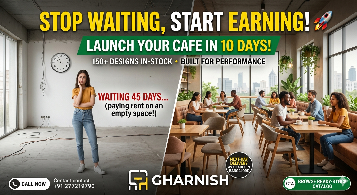 Stop Waiting, Start Earning: Launch Your Café in 10 Days with Gharnish 🚀☕