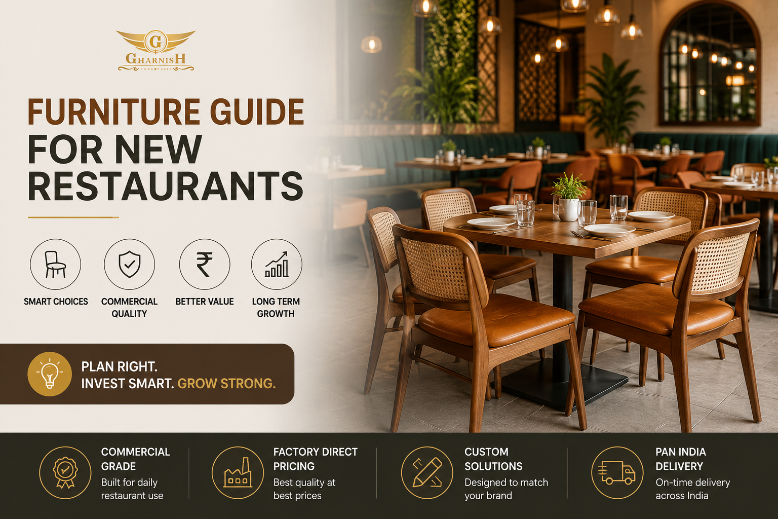 Restaurant Furniture for New Restaurants — How to Budget & Buy Smart in India