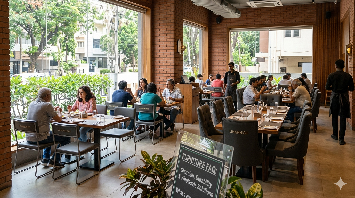 Best Restaurant Chairs in Bangalore: Durable, Stylish & Affordable Seating Solutions by Gharnish