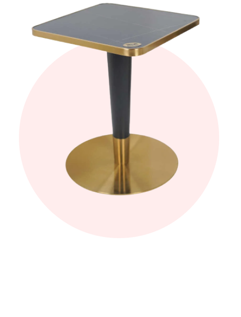 2 Seater Tables Gold platted