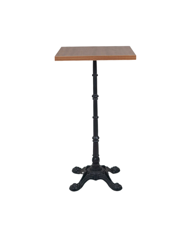 4 Leg Cast Iron Bar Table Base Wooden Top