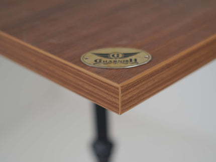 4 Leg Cast Iron Bar Table Base Wooden Top