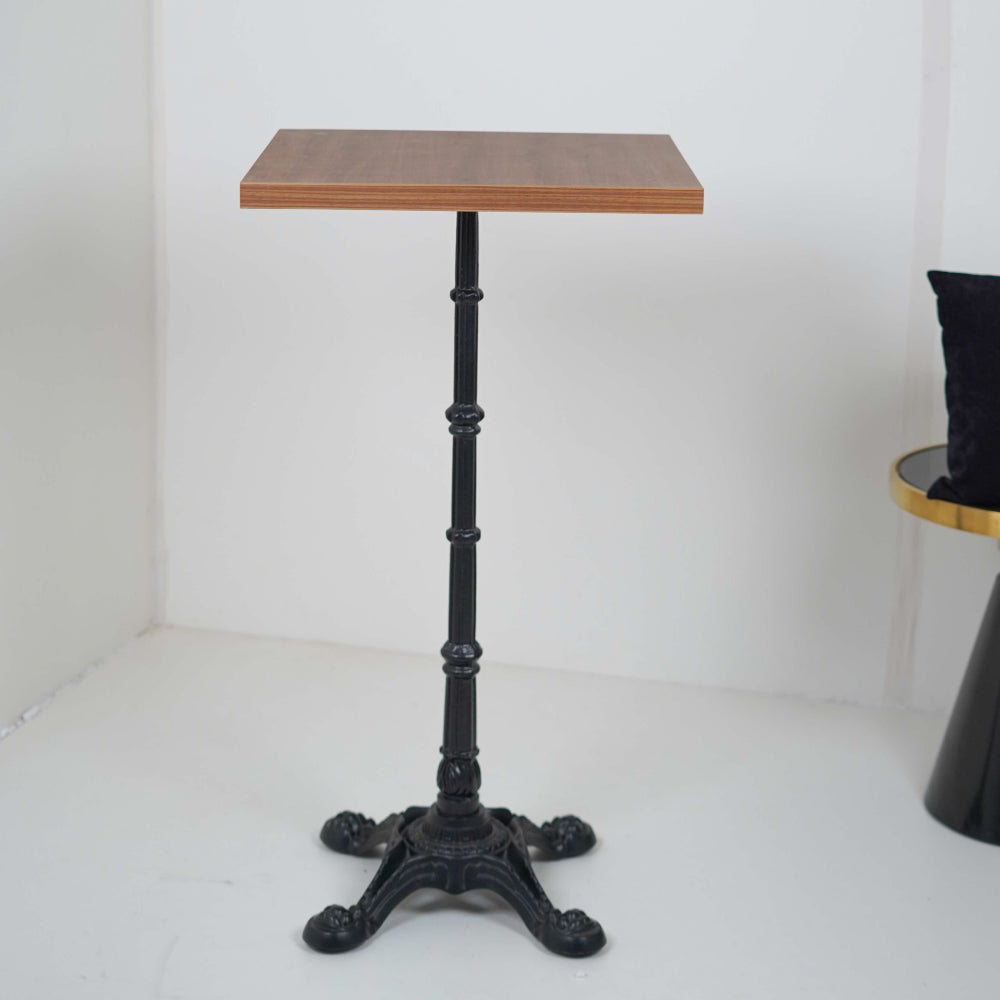 4 Leg Cast Iron Bar Table Base Wooden Top