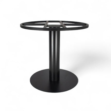 MS Black 4ft Dia Table Base for Restaurant