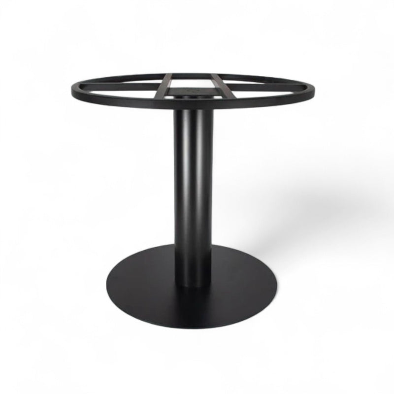 MS Black 4ft Dia Table Base for Restaurant