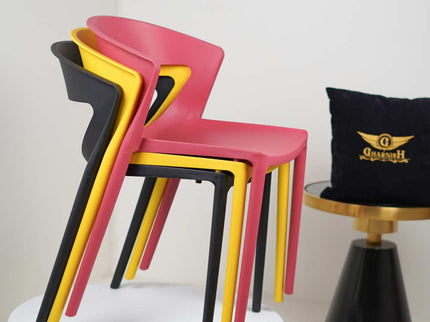 Aura Plastic Cafe Chairs Premium