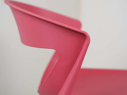 Aura Red Plastic Cafe Chairs Premium