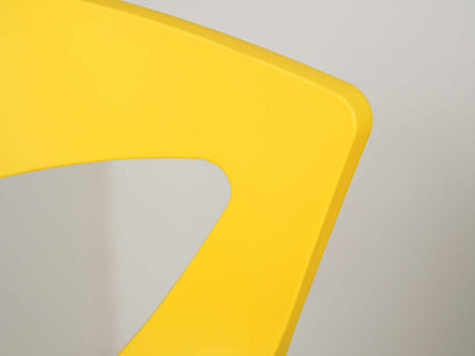 Aura Yellow Plastic Cafe Chairs Premium