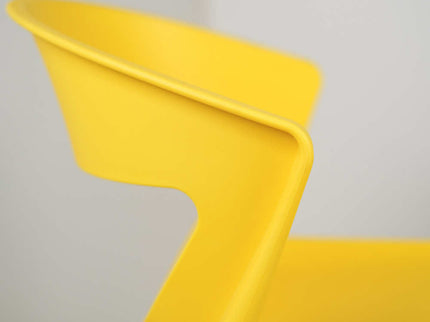 Aura Yellow Plastic Cafe Chairs Premium