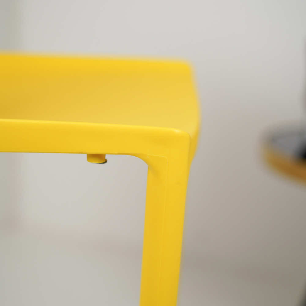 Aura Yellow Plastic Cafe Chairs Premium