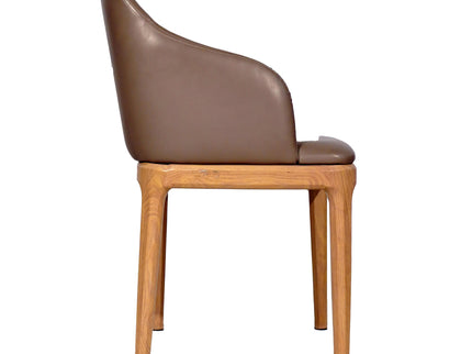 Ava Leather Dining Chair For Restaurant And Cafe