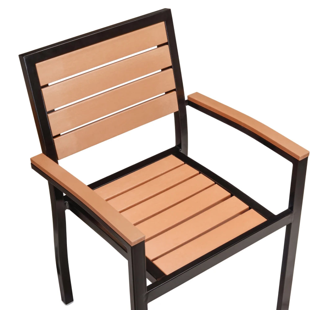 Baga MS Outdoor Chair With Pine Wood Blocks