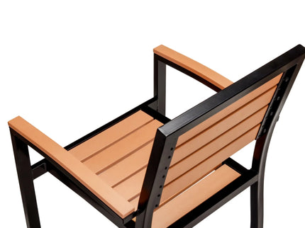 Baga MS Outdoor Chair With Pine Wood Blocks