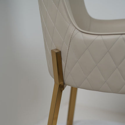 Bolero Dining Chairs for Jewelry Store PVD Legs