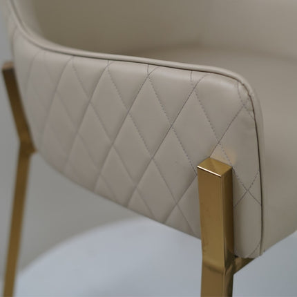 Bolero Dining Chairs for Jewelry Store PVD Legs