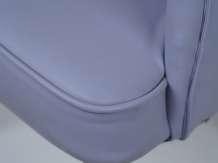 Bounce Leather Sky Blue Dining Chairs for Restaurant