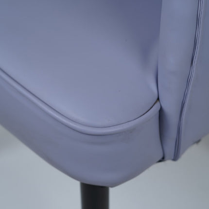 Bounce Leather Sky Blue Dining Chairs for Restaurant