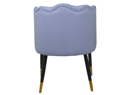 Bounce Leather Sky Blue Dining Chairs for Restaurant