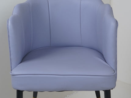 Bounce Leather Sky Blue Dining Chairs for Restaurant