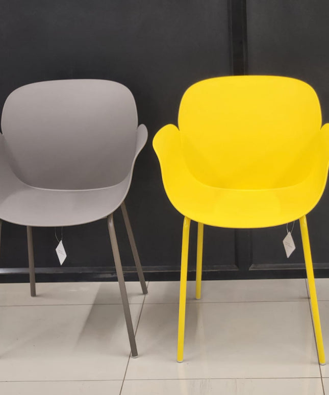 Buttercup PVC cafe chair Grey