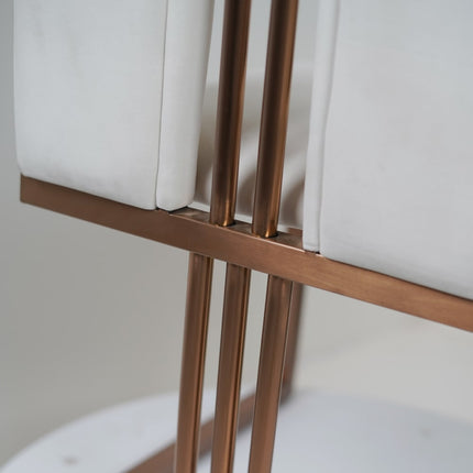Castle PVD Rose Gold Dining Chairs for Premium Dining Sets