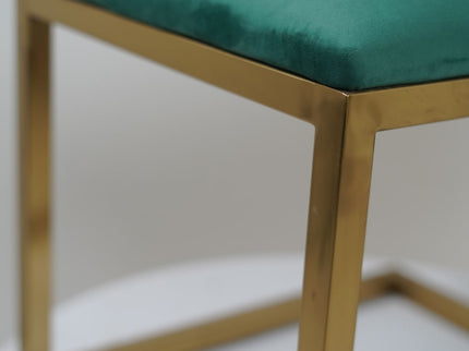 Castle Green Dining Chairs WIth Rose Gold PVD Coated Base