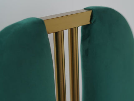 Castle Green Dining Chairs WIth Rose Gold PVD Coated Base