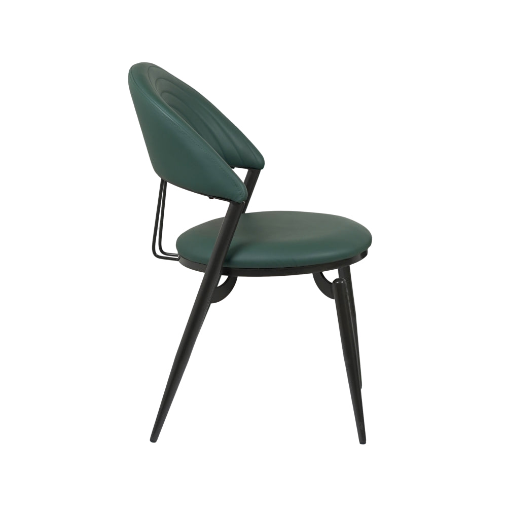 Coaster Green Leather Dining Chair for Restaurant or Cafe