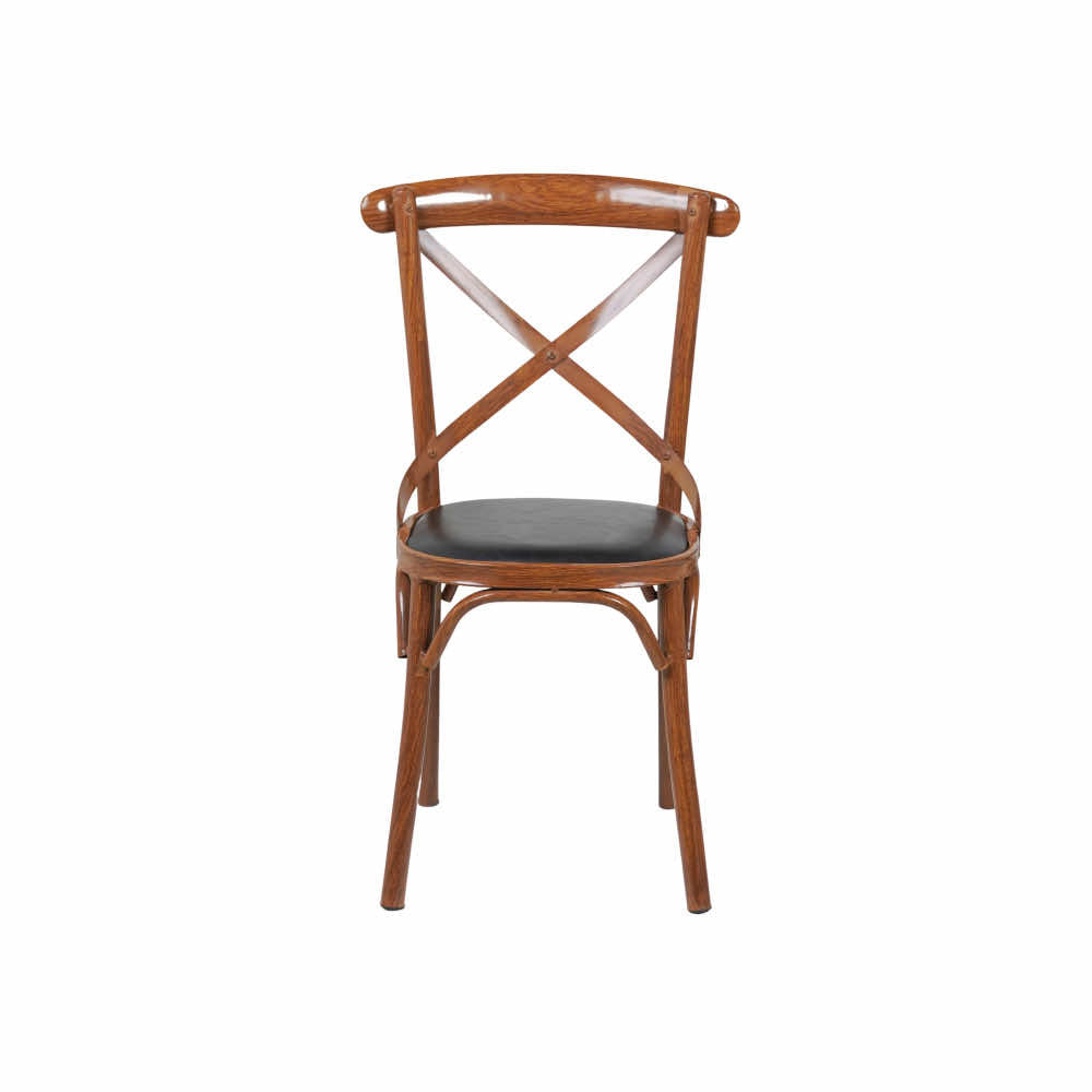 Cross Metal Cafe Chair