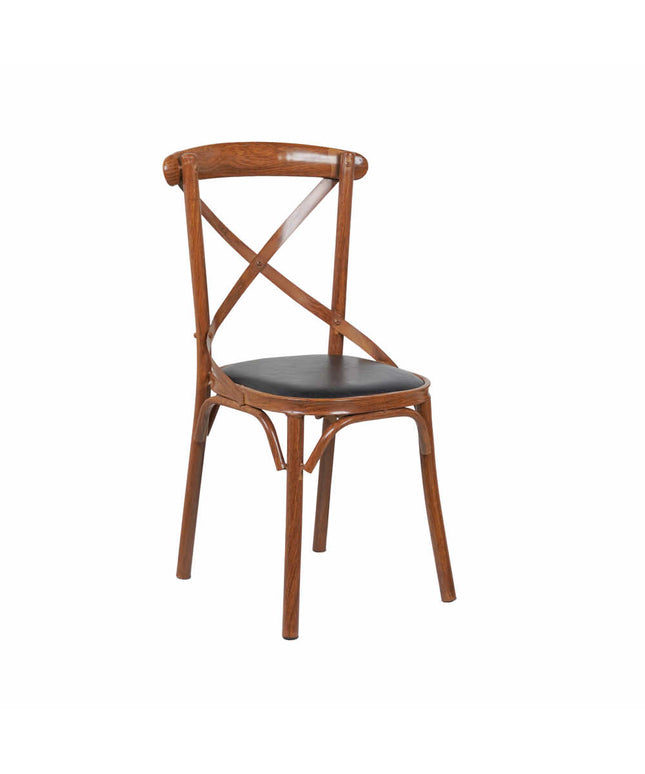 Cross Metal Cafe Chair