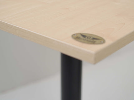 Diamond Single Pillar Table Base Beige Top