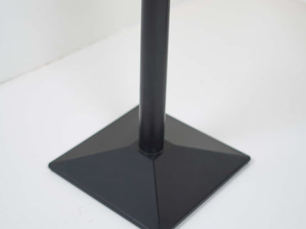 Diamond Single Pillar Table Base Walnut Top