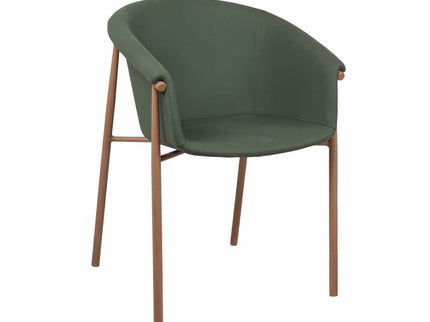 Fiza Green Metal Cafe Chair