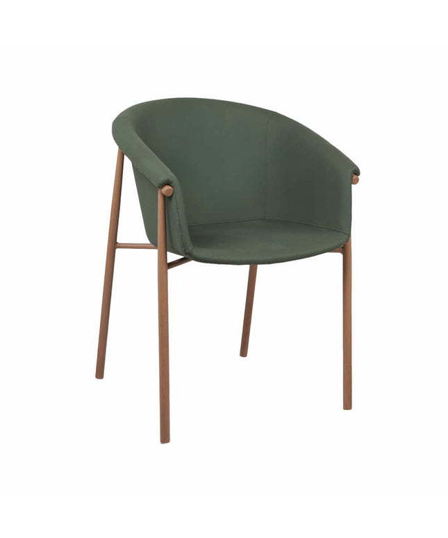 Fiza Green Metal Cafe Chair