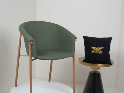Fiza Green Metal Cafe Chair