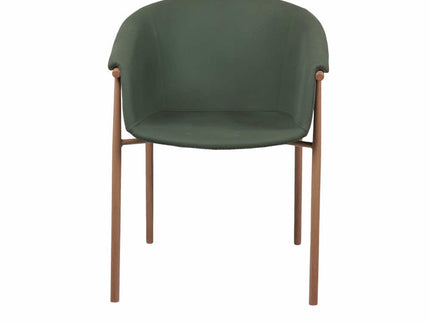 Fiza Green Metal Cafe Chair