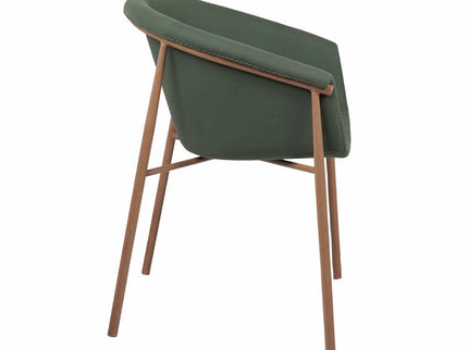 Fiza Green Metal Cafe Chair