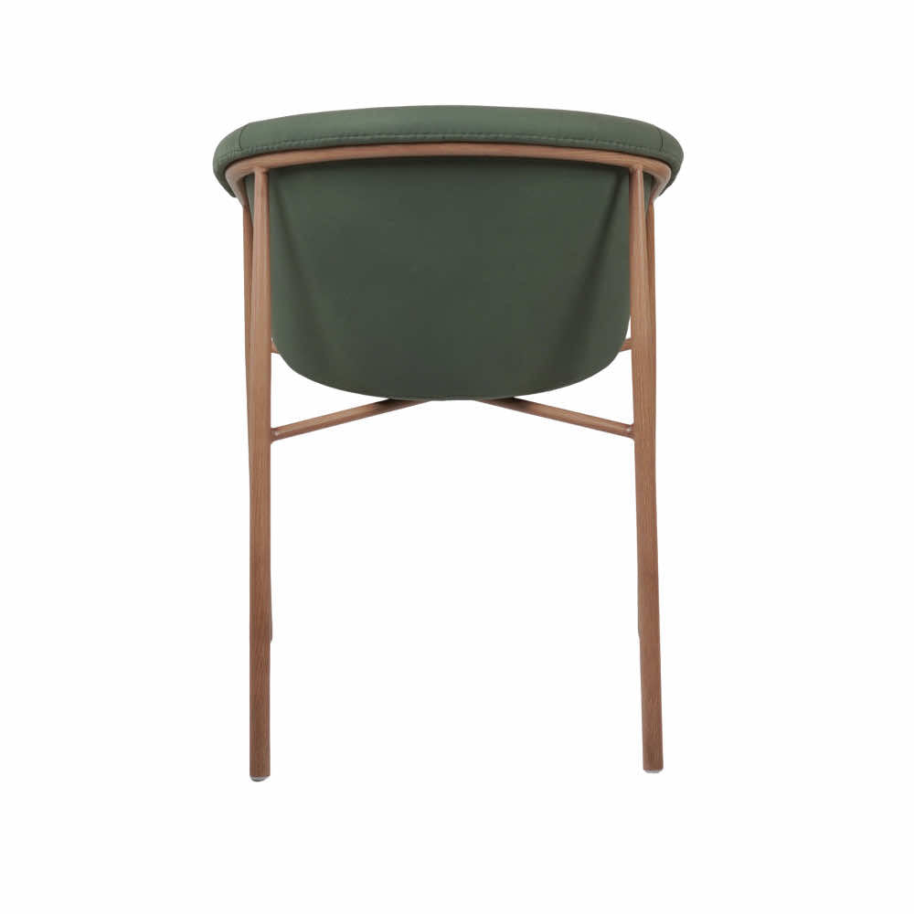 Fiza Green Metal Cafe Chair