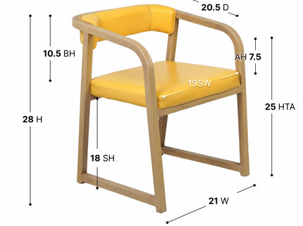 Fletch Maroon Metal Chair