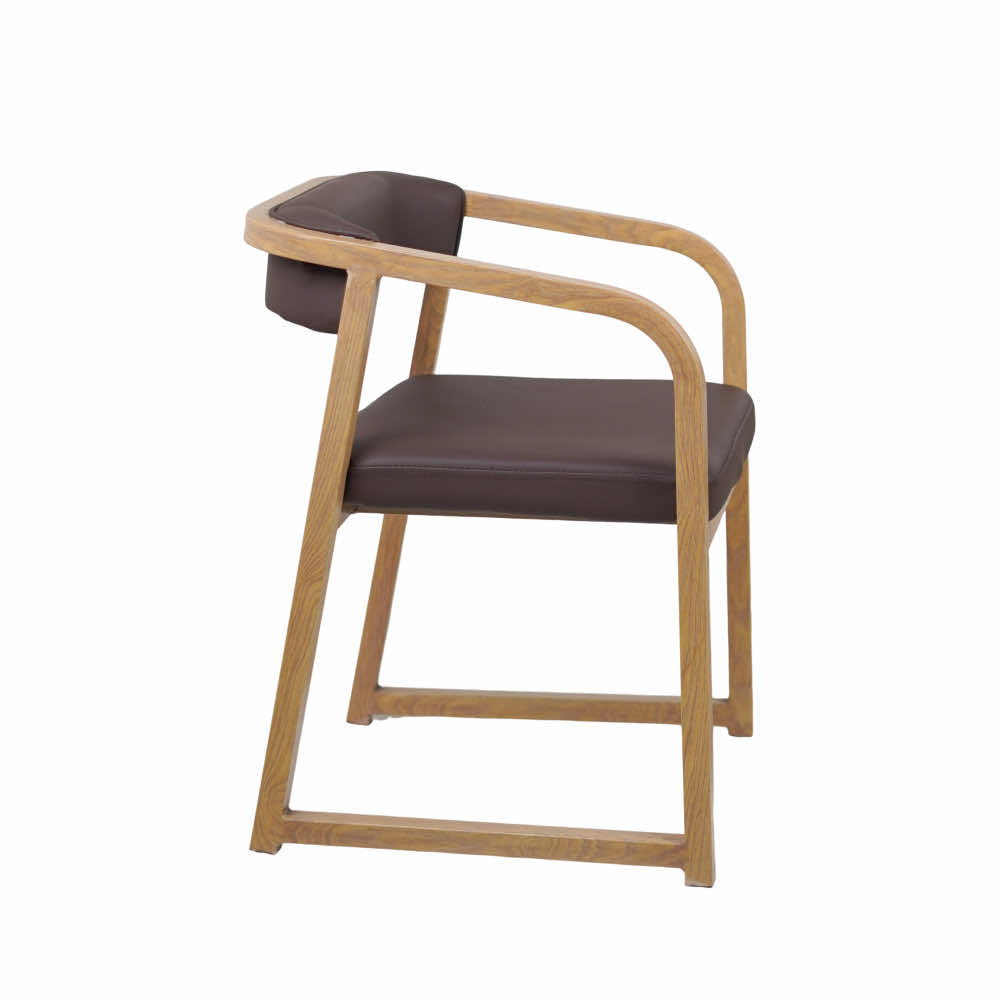 Fletch Maroon Metal Chair