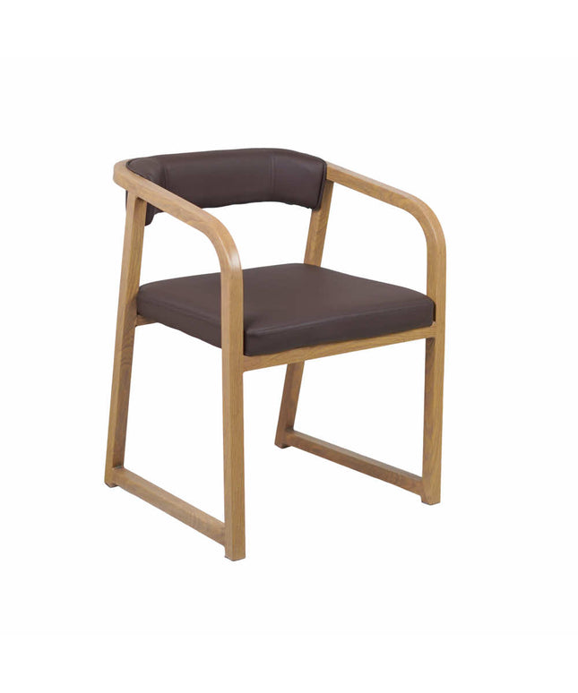 Fletch Maroon Metal Chair