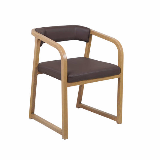 Fletch Maroon Metal Chair