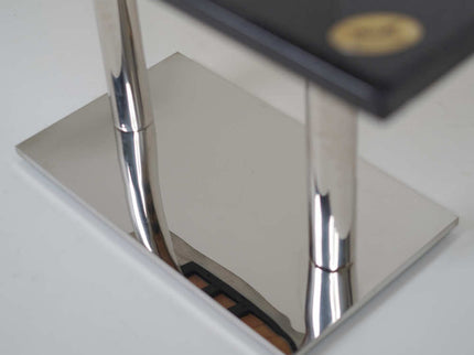 Ghana SS Double Pillar Table Base Black Top