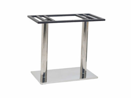 Ghana SS Double Pillar Table Base Designer Top