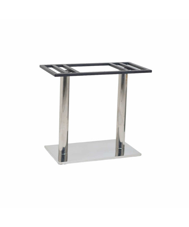 Ghana SS Double Pillar Table Base For 4 Seater