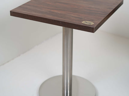 Ghana SS 2 Seater Table With Dark Walnut Top