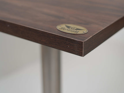 Ghana SS 2 Seater Table With Dark Walnut Top