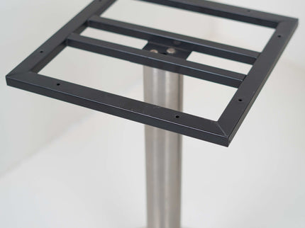 Ghana SS 2 Seater Table With Dark Walnut Top